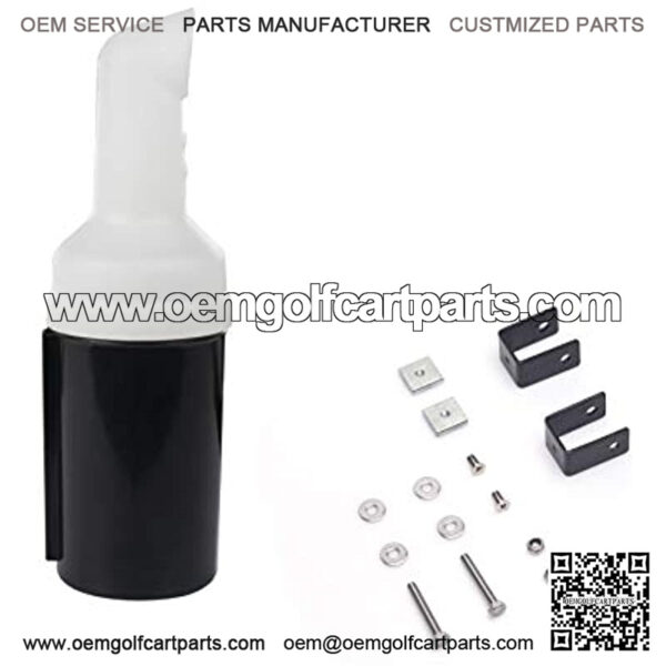 Golf Cart No Drilling Sand Bottle for EZGO Club Car Yamaha, Divot Filler Sand Bottle Assembly with Rattle Proof Holder for Golf Carts