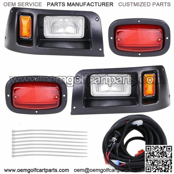 For Club Car DS Models  Cart FULL LED 2 Headlight & 2 Tail Light Kit