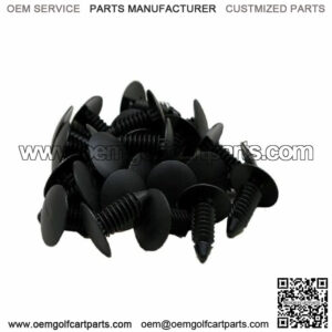 Golf Cart- Black Plastic Christmas Tree Plugs (100 Count)